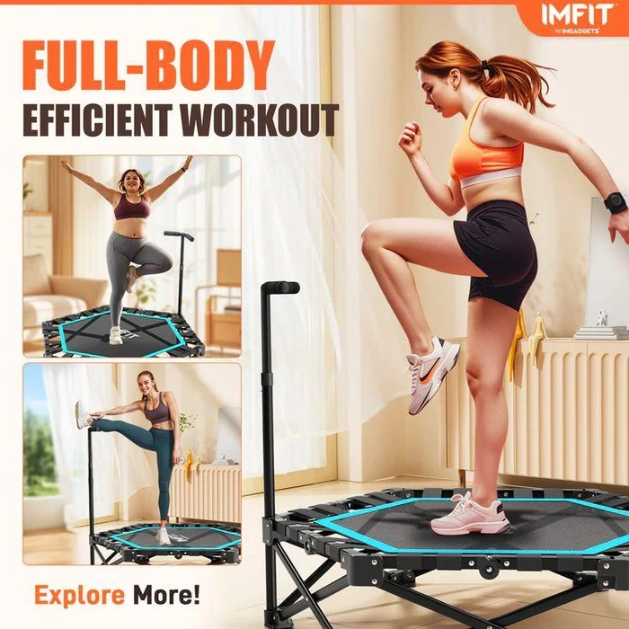 IMFIT Foldable Fitness Trampoline - Black by IMFIT - Image 7