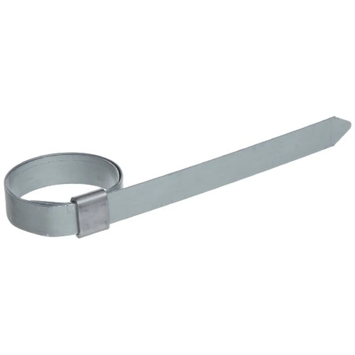 BAND-IT JS3029 Junior 3/8" Wide x 0.025" Thick, 1-3/8" Diameter, Galvanized Carbon Steel Smooth I.D. Clamp (100 Per Box) by BAND-IT - Used - Very Good condition - US$16.61