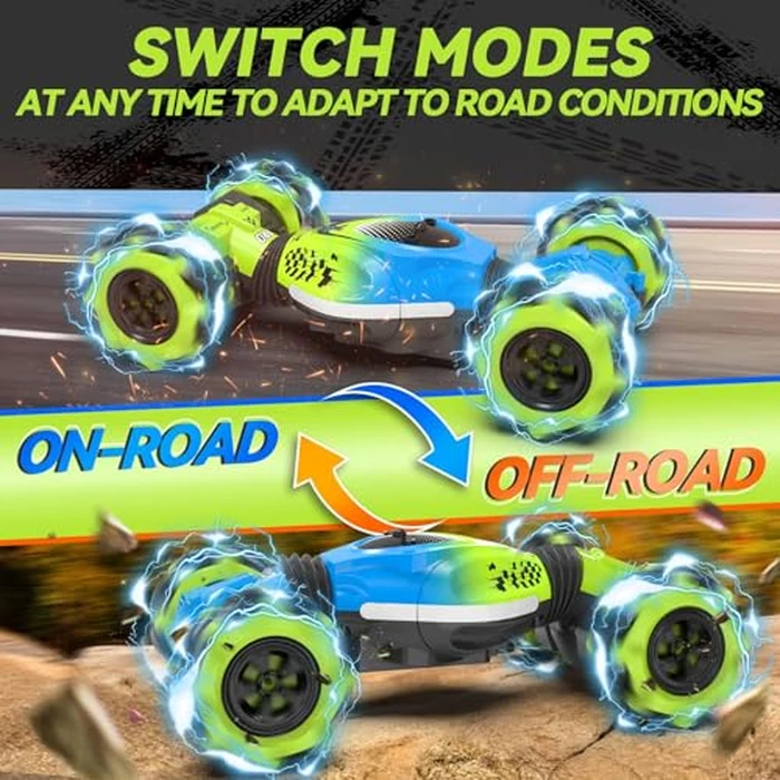 Dysaim Gesture RC Car Hand Controlled Stunt Car for 6-12 yr Boys Girls, 2.4GHz Remote Control Gesture Sensor Toy Cars Drift Twist Car with Light Music for Kids Birthday Xmas Gift by Dysaim - Image 2