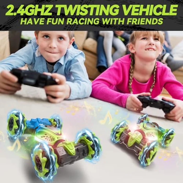 Dysaim Gesture RC Car Hand Controlled Stunt Car for 6-12 yr Boys Girls, 2.4GHz Remote Control Gesture Sensor Toy Cars Drift Twist Car with Light Music for Kids Birthday Xmas Gift by Dysaim - Image 5