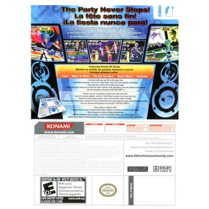 Dance Dance Revolution Hottest Party 2 with Dance Mat by Konami - Image 5