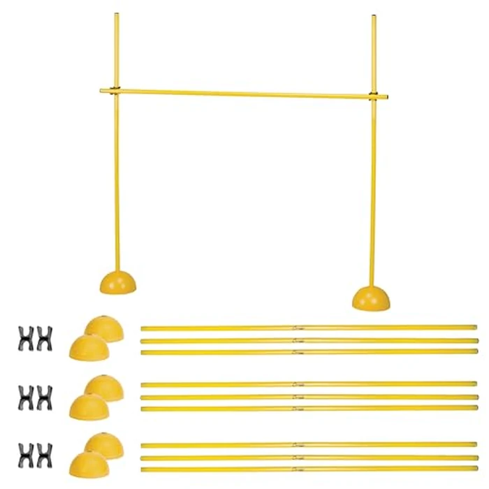 Champion Sports Outdoor Sports Agility Pole Set, 4 Hurdles , 60" inches, Yellow by Champion Sports - Image 3