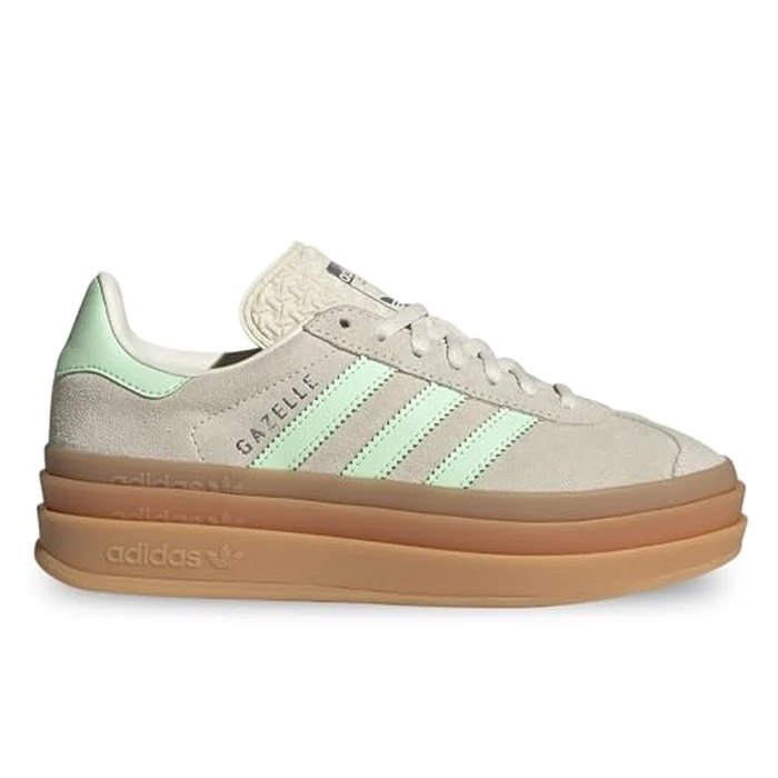 adidas Gazelle Bold J Big Kid Shoes, Cloud White/Night Indigo/Core White, Size 6 by adidas - Image 1