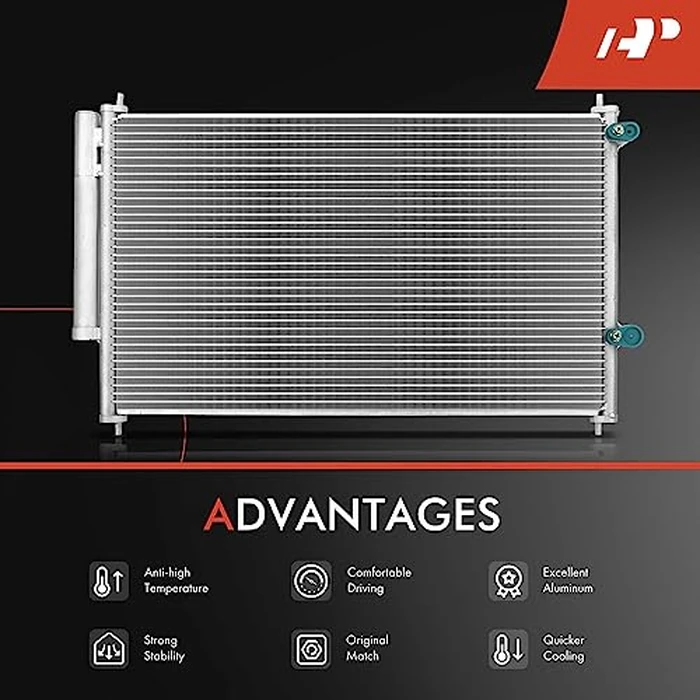 A-Premium Air Conditioning A/C Condenser Compatible with Toyota Corolla 2009-2019 & Pontiac Vibe 2009-2010 & Scion xB 2008-2015, Replace# 8845002330 by A-Premium - Image 5