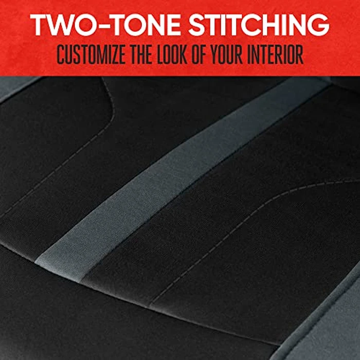 BDK Auto MTSC-354-CC: Front Seat Covers 4Pc/Charcoal by Motor Trend - Image 6