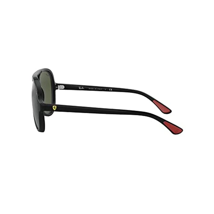 Ray-Ban RB4125M Scuderia Ferrari Collection Aviator Sunglasses, Black/G-15 Green, 57 mm by Ray-Ban - Image 4