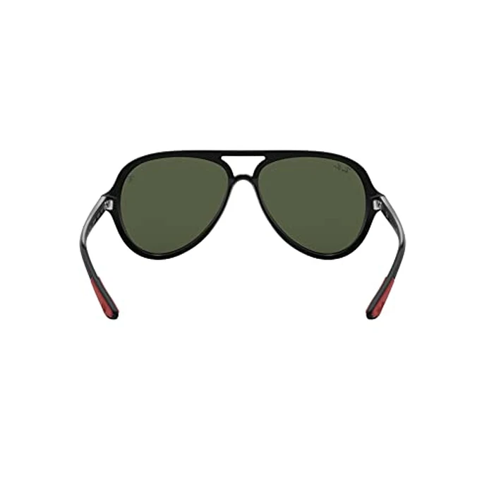 Ray-Ban RB4125M Scuderia Ferrari Collection Aviator Sunglasses, Black/G-15 Green, 57 mm by Ray-Ban - Image 6