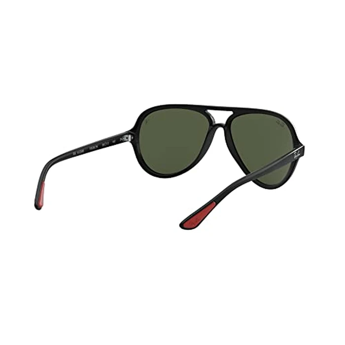 Ray-Ban RB4125M Scuderia Ferrari Collection Aviator Sunglasses, Black/G-15 Green, 57 mm by Ray-Ban - Image 7