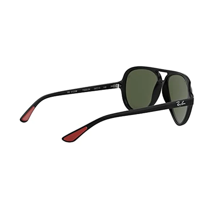 Ray-Ban RB4125M Scuderia Ferrari Collection Aviator Sunglasses, Black/G-15 Green, 57 mm by Ray-Ban - Image 8