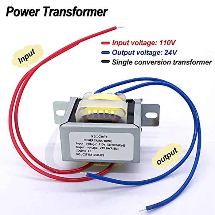weideer Input 110V 50/60HZ Output 24V 10VA Power Transformer AC/AC Single Phase Transformer For lighting power supplies, audio equipment etc. Various small power supplies K-030 by weideer - Image 3