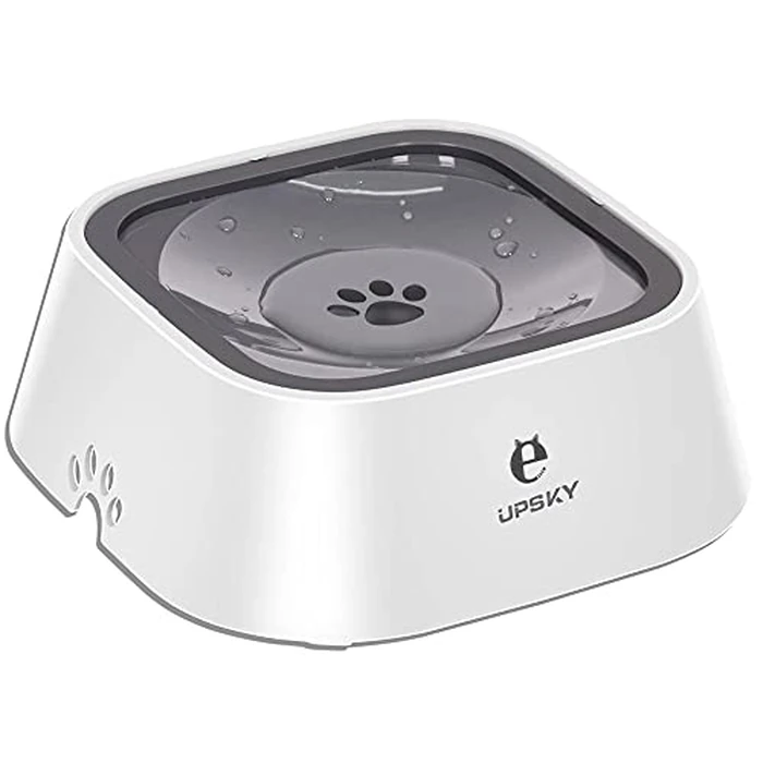 UPSKY No-Spill Pet Water Bowl, Slow Water Feeder, No-Slip Pet Water Dispenser 35oz Feeder Bowl for Dogs and Cats by UPSKY - Used - Like New condition - US$12.08