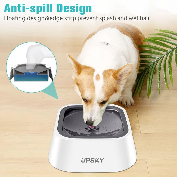 UPSKY No-Spill Pet Water Bowl, Slow Water Feeder, No-Slip Pet Water Dispenser 35oz Feeder Bowl for Dogs and Cats by UPSKY - Image 4