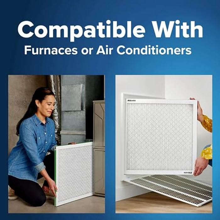 Filtrete 16x25x1 AC Furnace Air Filter, MPR 700, MERV 8, Tough on Pollen, Easy on Airflow, 3-Month Pleated 1-Inch Electrostatic Air Cleaning Filter, 2-Pack (Actual Size 15.68 x 24.56 x 0.78 in) by Filtrete - Image 4