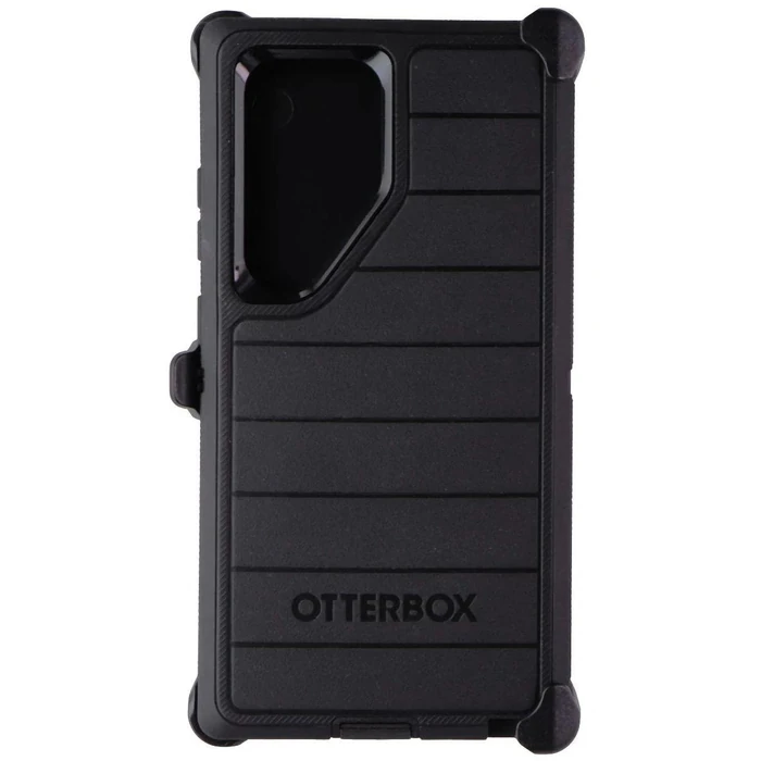 OtterBox Defender Pro Series Case & Holster for Samsung Galaxy S24 Ultra - Black by OtterBox - Refurbished - Premium condition - US$66.49