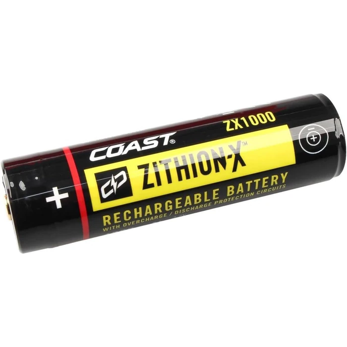 Coast ZX1000 ZITHION-X Li-Ion Rechargeable Battery for The XP11R LED Flashlight - Black by Coast - Refurbished - Premium condition - US$28.85