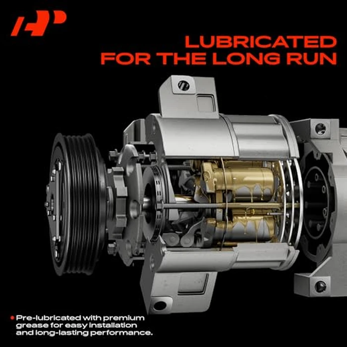A-Premium A/C Compressor with Clutch Compatible with Hyundai Tucson 2.0L 2005-2007/2009, Kia Sportage 2.0L 2005-2008, 10PA15C Style, 4 Grooves, 3-Bolt Mounting by A-premium - Image 8