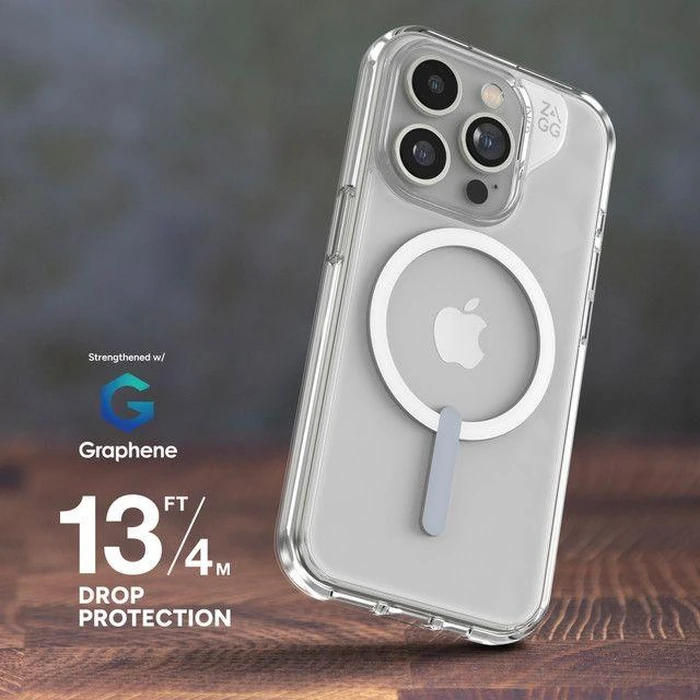 Zagg Crystal Palace Protect Case for MagSafe for iPhone 15 Pro Max - Clear by Zagg - Image 5