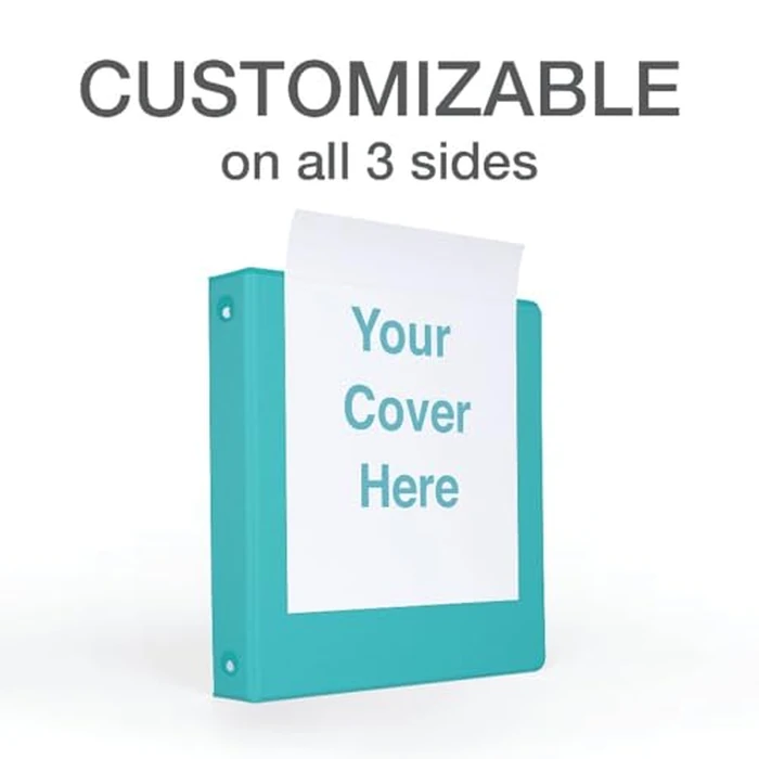 Cardinal Binders, 3-Ring, 1.5 Inch, 350-Sheet Capacity, Assorted Colors 4-Pack (Pink, Teal, Purple, Lime), Customizable Covers, Non-Stick with Pockets, for School, Office or Projects by Oxford - Image 2