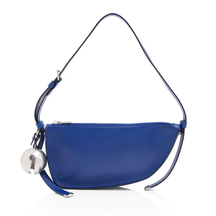 Burberry Leather Shield Mini Shoulder Bag - Leather - Blue by Burberry - Refurbished - Excellent condition - US$615.99