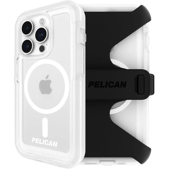 Pelican Voyager Phone Case with MagSafe For iPhone 15 Pro - Clear by Pelican - Refurbished - Brand New condition