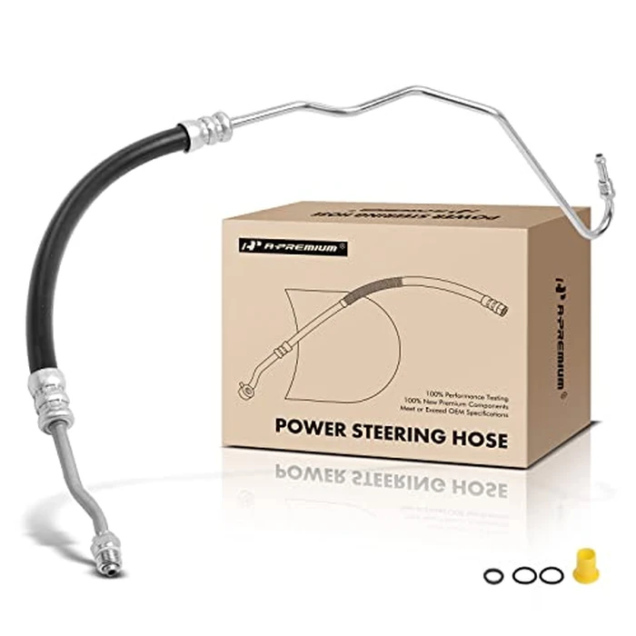 A-Premium Power Steering Hose Pressure Hose Line Assembly Compatible with Ford E-150, E-150 Club Wagon/Econoline/Econoline Club Wagon, E-250, E-350 Super Duty, E-450 Econoline Super Duty, Pump To Rack by A-premium - Used - Very Good condition