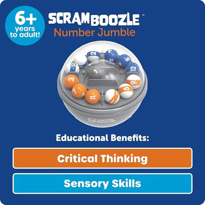 Learning Resources Scramboozle Number Jumble - 3D Brain Teasers for Kids and Adults, Puzzles for Teens, Critical Thinking and Problem Solving Game, Travel Toy, Fidget Toys, Gifts for Boys and Girls by Learning Resources - Image 7