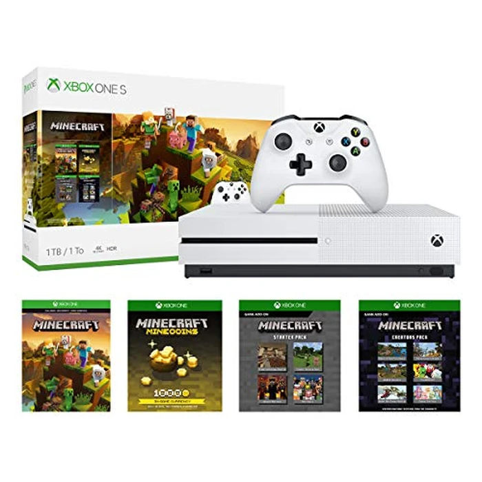 Xbox One S 1Tb Console - Minecraft Creators Bundle (Discontinued) by Microsoft - Used - Very Good condition