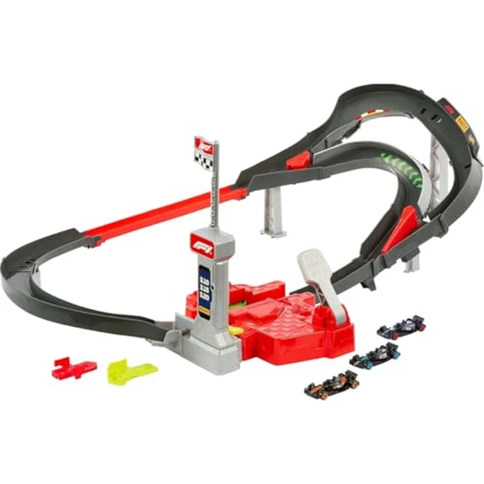 Hot Wheels Toy Car Track Set, 3 Formula 1 Die-Cast Vehicles in 1:64 Scale: McLaren F1 Team, Alpine & VCARB, Sprint Race Circuit (Teams May Vary) by Hot Wheels - Image 4