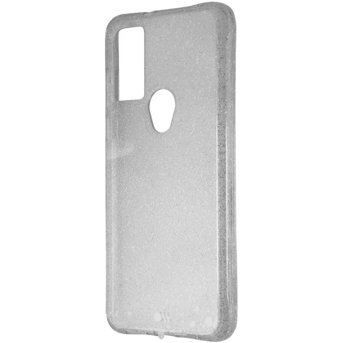 Case-Mate Sheer Crystal Series Phone Case for Motorola Moto G Pure - Clear/Glitter by Case-Mate - Image 1