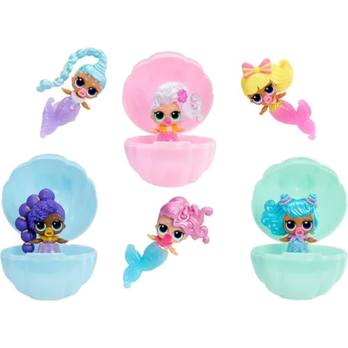 LOL Surprise Mermaids! Makeover Magic Baby Sisters 2 Pack with DIY Wearable Lip Gloss Makeup for You and Your Doll, Fun Water Play, Kids Gift Ages 4+ by L.O.L. Surprise! - Image 2