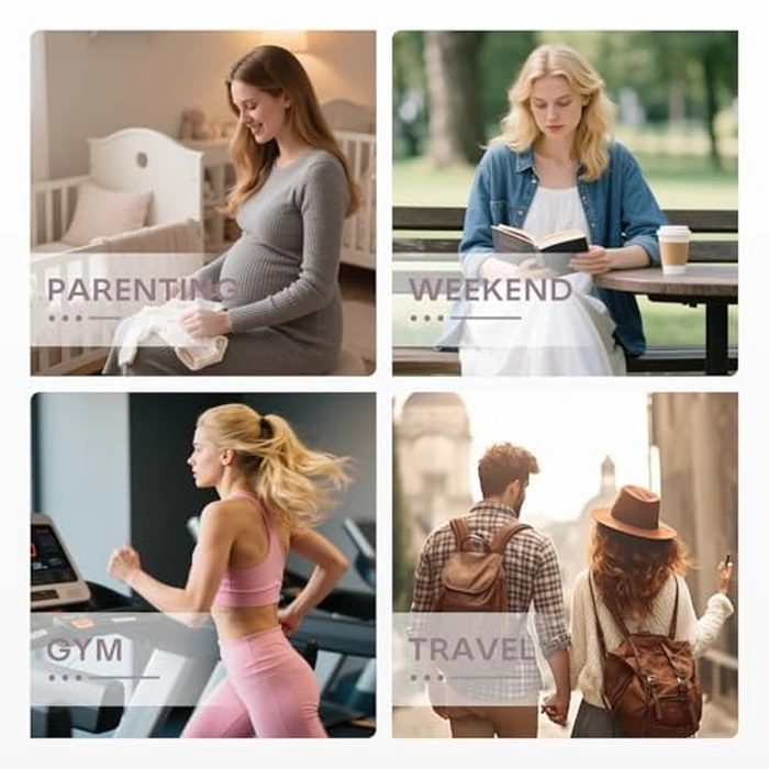 BAGZY 40x30x15cm Personal Item Travel Bag 16x12x6 Under-seat Carry on Bags for Airplanes 20L Expandable 30L Lightweight Duffle Bag Weekender Bags with Wet Pocket for Gym Overnight Hospital Purple by BAGZY - Image 7