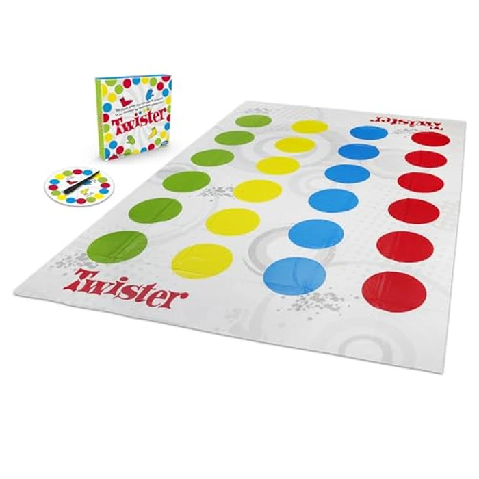 Hasbro Twister Game, Party Game, Classic Board Game for 2 or More Players, Indoor and Outdoor Game for Kids 6 and Up, English and French Bilingual Version by Hasbro - Image 2