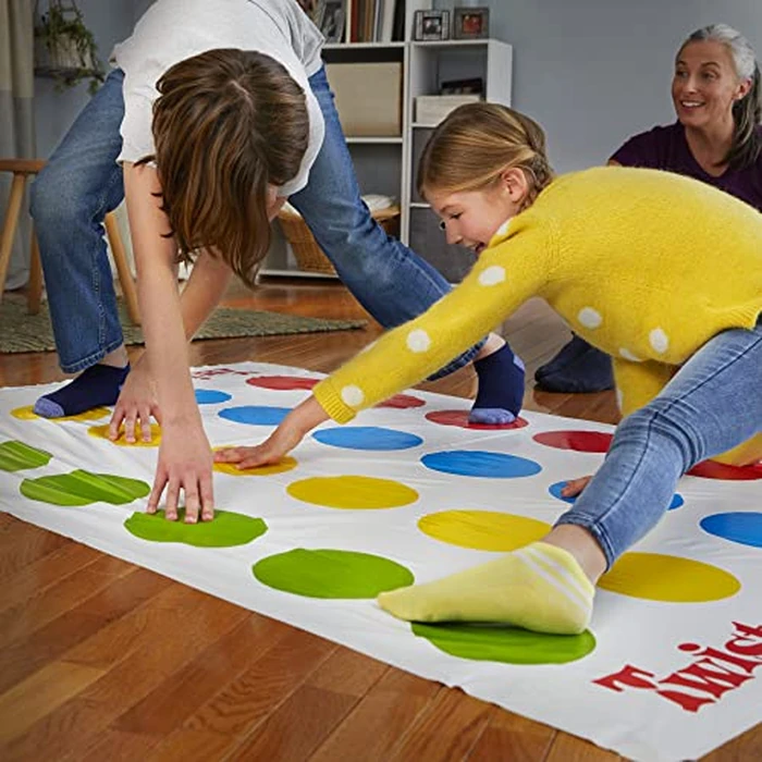 Hasbro Twister Game, Party Game, Classic Board Game for 2 or More Players, Indoor and Outdoor Game for Kids 6 and Up, English and French Bilingual Version by Hasbro - Image 9