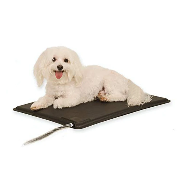 K&H Pet Products Lectro-Kennel Heated Outdoor Dog Pad, Durable Rigid ABS Plastic Waterproof Heated Pad for Dog & Cat Houses Outdoor, Washable Cover, Safety Listed - Small 18.5 X 12.5in Black 40W by K&H Pet Products - Used - Like New condition - US$46.73