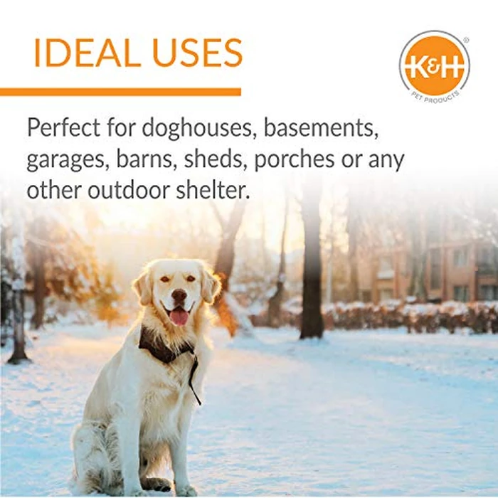 K&H Pet Products Lectro-Kennel Heated Outdoor Dog Pad, Durable Rigid ABS Plastic Waterproof Heated Pad for Dog & Cat Houses Outdoor, Washable Cover, Safety Listed - Small 18.5 X 12.5in Black 40W by K&H Pet Products - Image 7