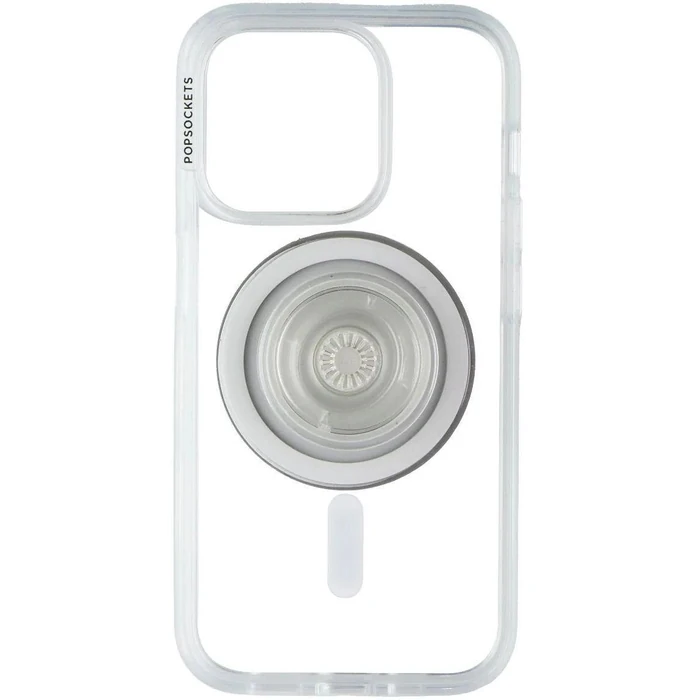 PopSockets PopCase with MagSafe for iPhone 15 Pro - Clear by PopSockets - Image 1