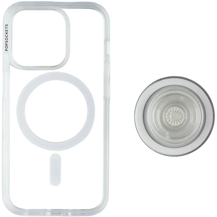 PopSockets PopCase with MagSafe for iPhone 15 Pro - Clear by PopSockets - Image 3