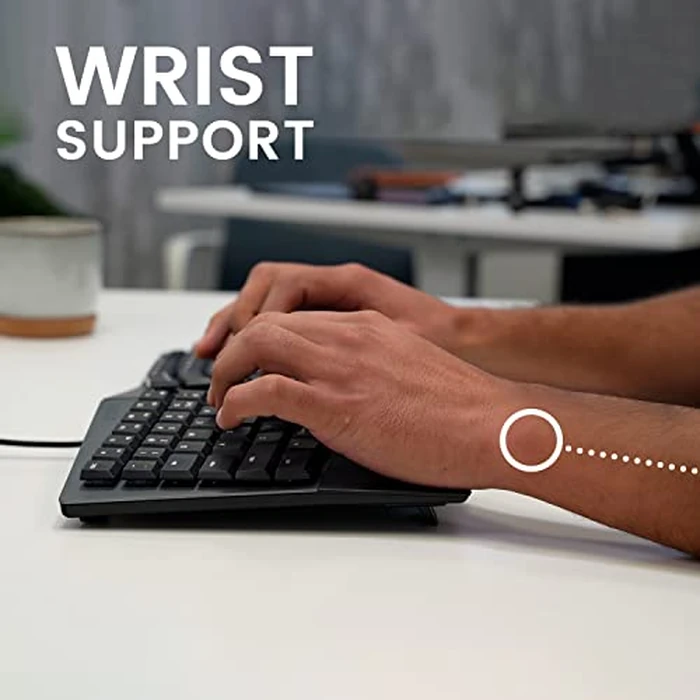 Perixx PERIBOARD-335RD Wired Ergonomic Mechanical Compact Keyboard - Low-Profile Red Linear Switches - Programmable Feature with Macro Keys - Compatible with Windows and Mac OS X - US English by Perixx - Image 4