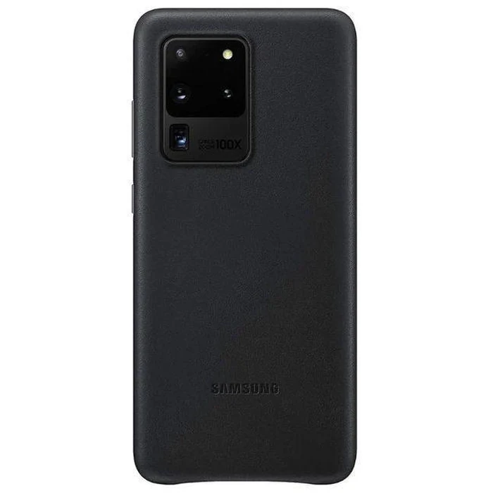 Samsung Leather Phone Cover for Galaxy S20 Ultra (5G) - Black by Samsung - Refurbished - Brand New condition