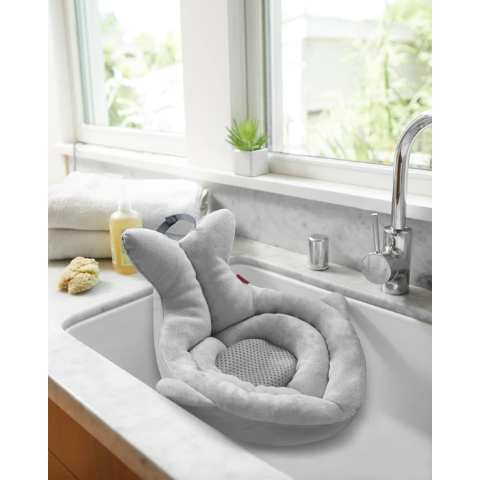 Skip Hop Soft Sink Baby Bath Tub, Moby, Grey by Skip Hop - Image 3