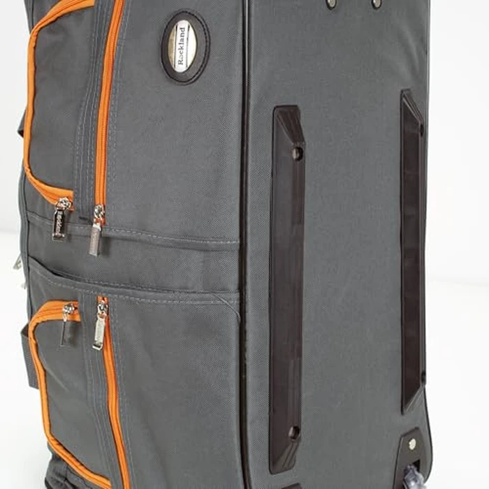 Rockland 22" Polyester Rolling Duffel Bag, Charcoal by Rockland - Image 5