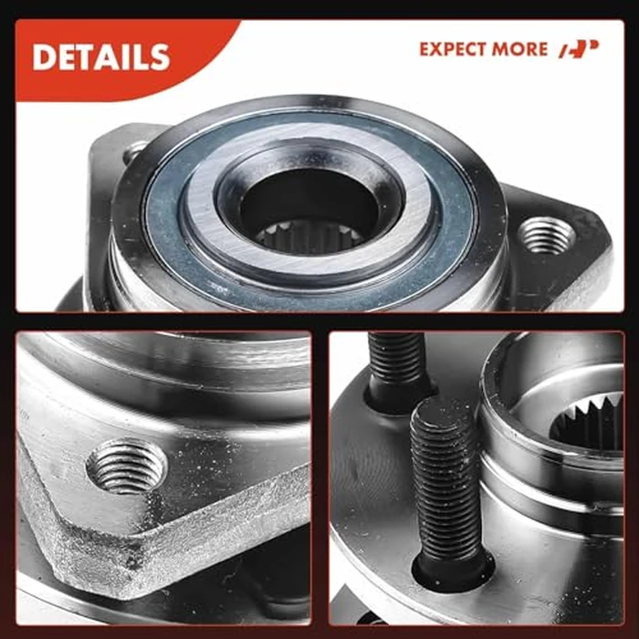 A-Premium 2 x Front Wheel Bearing and Hub Assembly Compatible with Chrysler Sebring Convertible/Sedan 96-06, Cirrus 95-00, Dodge Stratus Sedan 95-06, Plymouth Breeze 96-00 by A-premium - Image 9