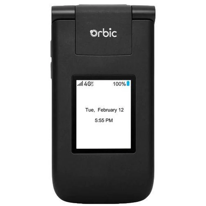 Orbic Journey V Flip Phone (4G) - 8GB - Black - Unlocked by Orbic - Refurbished - Good condition - US$49.99
