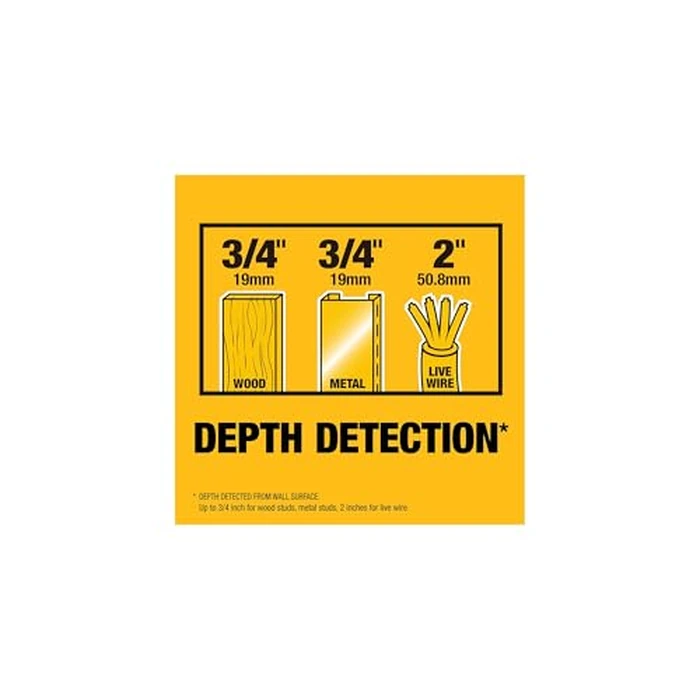 DEWALT Stud Finder, 3/4”, Locate Framing Studs Efficiently with LED Arrows, Ideal for Wood and Metal, AAA Batteries Included (DW0100) by DEWALT - Image 5