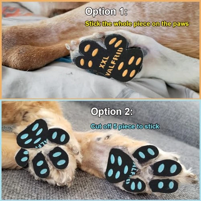VALFRID Dog Paw Pads Anti-Slip Paw Protector,15 Sets-60 Pads Keeps Dogs from Slipping On Hardwood Floors,Traction Control Non-Skid Stronger Adhesive for Senior Dogs and Weak Paws Multicolor M by VALFRID - Image 6