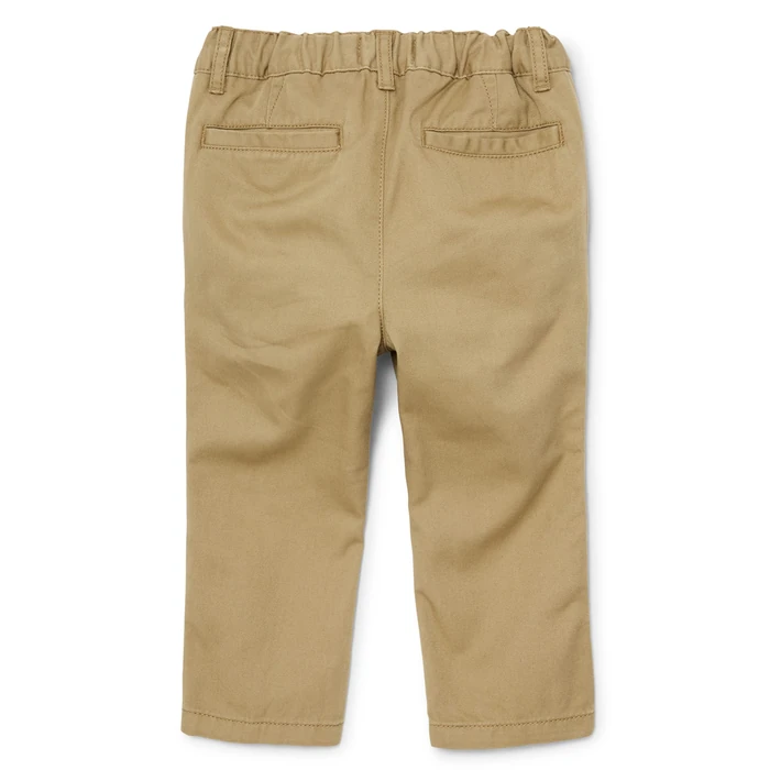 The Children's Place baby boys And Toddler Stretch Chino Pants, Flax/New Navy 2 Pack, 4T US by The Children's Place - Image 3