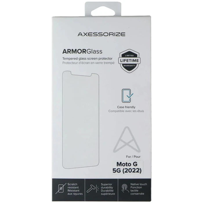 Axessorize ArmorGlass Screen Protector for Motorola Moto G 5G (2022) - Clear by Axessorize - Image 2