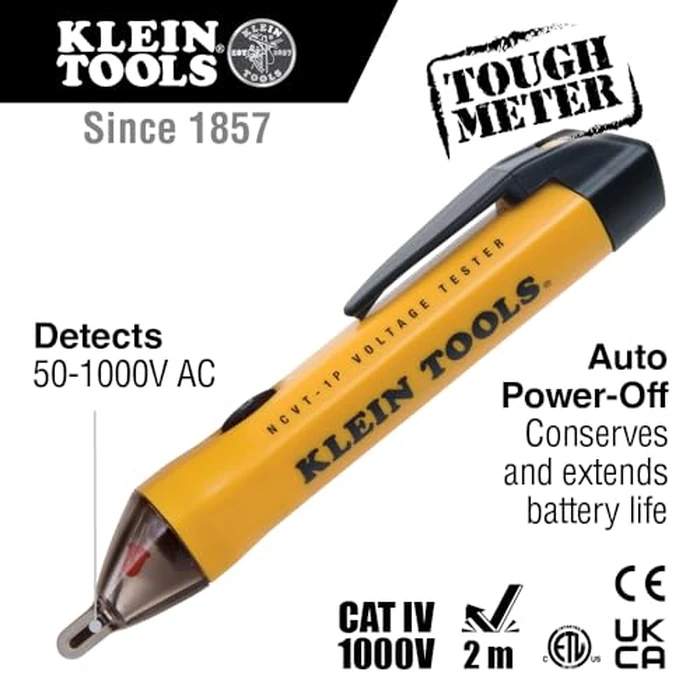 Klein Tools 80025 Outlet Tester Kit with GFCI Tester and Non-Contact Voltage Test Pen, 2-Piece by KLEIN TOOLS - Image 2