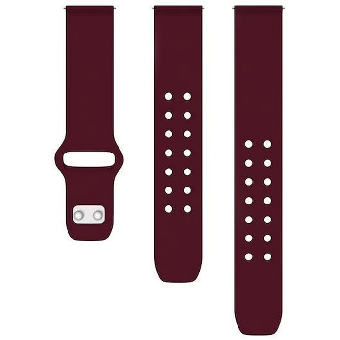 Samsung Quick Change Silicone Sport Band 20mm - Maroon by Samsung - Refurbished - Premium condition