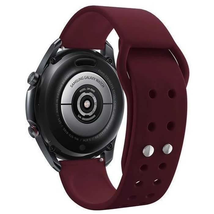 Samsung Quick Change Silicone Sport Band 20mm - Maroon by Samsung - Image 4